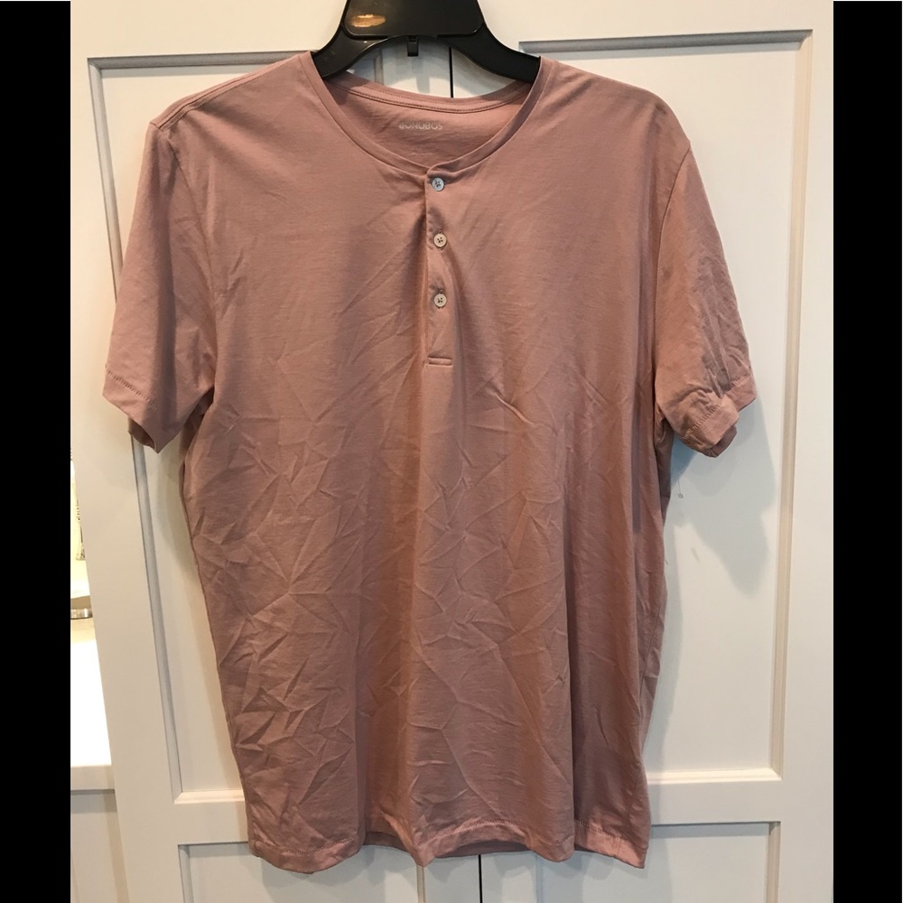 BONOBOS NEW Slim Fit Garmet Dye Slub Henley $58 MSRP🔥🔥🔥🔥